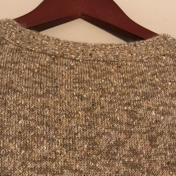 Kate Hill Gold Metallic Cardigan - Size Large - Picture 13 of 13